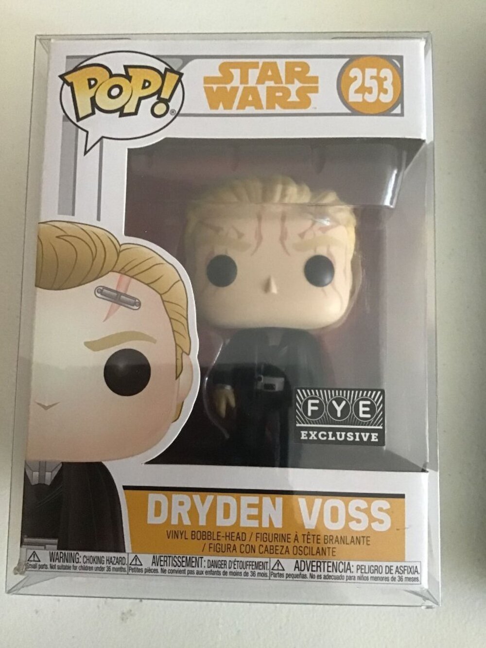Funko Pop Star Wars Solo Dryden Voss #253 FYE Exclusive Vinyl Figure w/ Protect